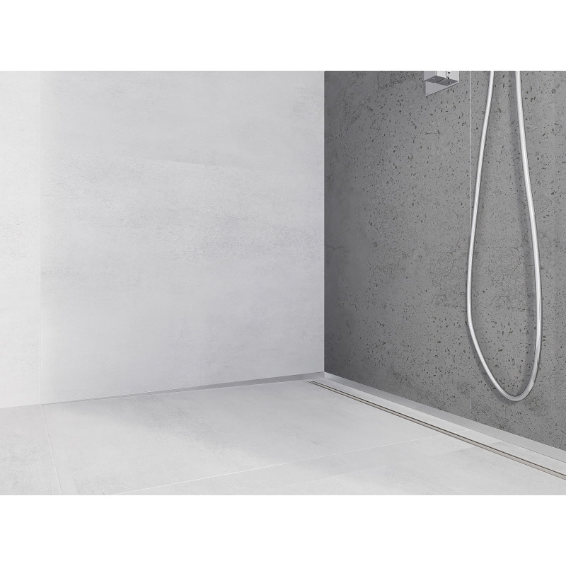 Mexen Line-B lišta úklonová přístěnná 180 cm levá, inox - 181002180L