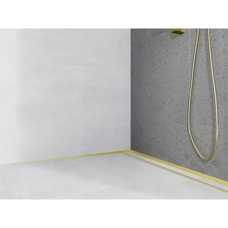 Mexen Line-B lišta spádová přisazená 180 cm levá, zlatá - 185002180L