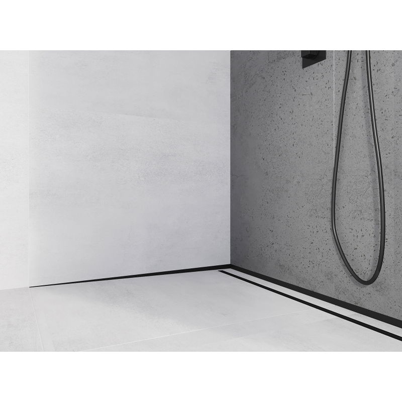 Mexen Line-B nástěnná spádová lišta 180 cm levá, černá - 187002180L