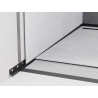 Mexen Line-B zešikmená lišta ke stěně 180 cm levá, černá - 187002180L