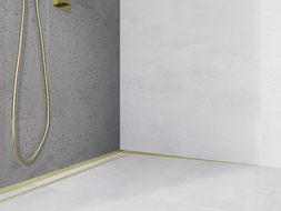 Mexen Line-B nástěnná skládací lišta 120 cm pravá, zlatá - 185002120R