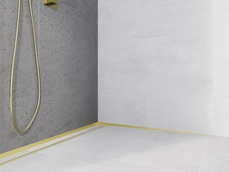 Mexen Line-B koutová lišta 120 cm pravá, zlatá kartáčovaná - 185502120R