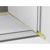 Mexen Line-B odkapávací lišta nástěnná 120 cm pravá, zlatá kartáčovaná - 185502120R