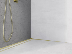 Mexen Line-B nástěnná spádová lišta 180 cm pravá, zlatá - 185002180R