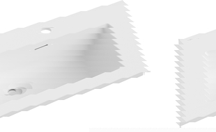 Mexen Otis umyvadlo zapuštěné do desky 46 x 46,5 cm, bílá mat - 25184501