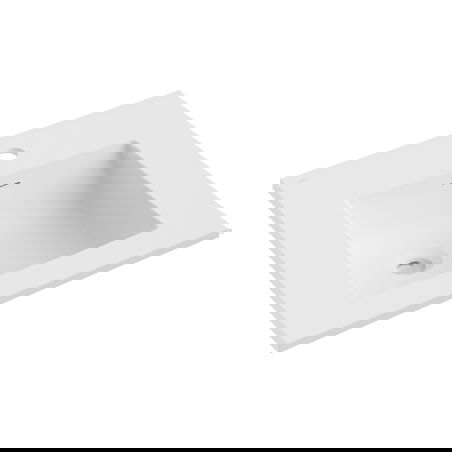 Mexen Otis umyvadlo zapuštěné v desce 51 x 46,5 cm, bílá mat - 25185001