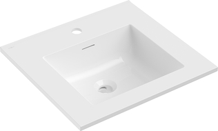 Mexen Otis umyvadlo zapuštěné do desky 51 x 46,5 cm, bílý lesk - 25185000