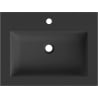 Mexen Otis umyvadlo zapuštěné do desky 61 x 46,5 cm, černá mat - 25186071