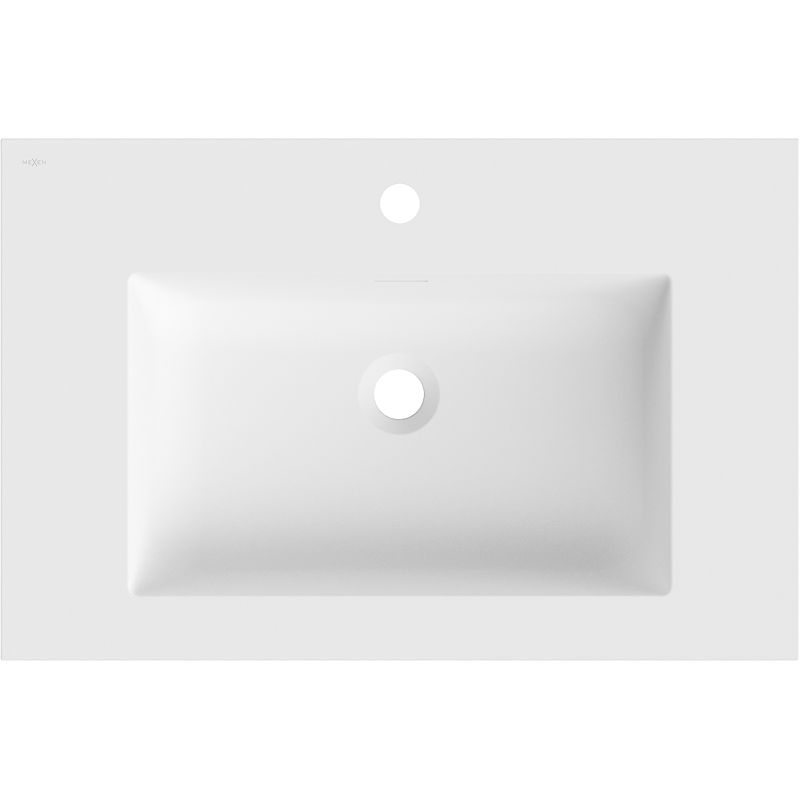 Mexen Otis umyvadlo zapuštěné v desce 71 x 46,5 cm, bílá matná - 25187001