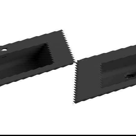 Mexen Otis umyvadlo zapuštěné do desky 71 x 46,5 cm, černá mat - 25187071