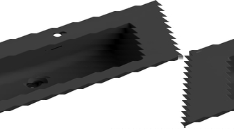 Mexen Otis umyvadlo zapuštěné do desky 71 x 46,5 cm, černá mat - 25187071