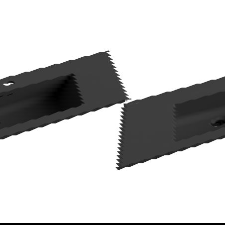 Mexen Otis umyvadlo zapuštěné do desky 81 x 46,5 cm, černá mat - 25188071