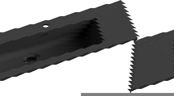 Mexen Otis umyvadlo zapuštěné do desky 81 x 46,5 cm, černá mat - 25188071