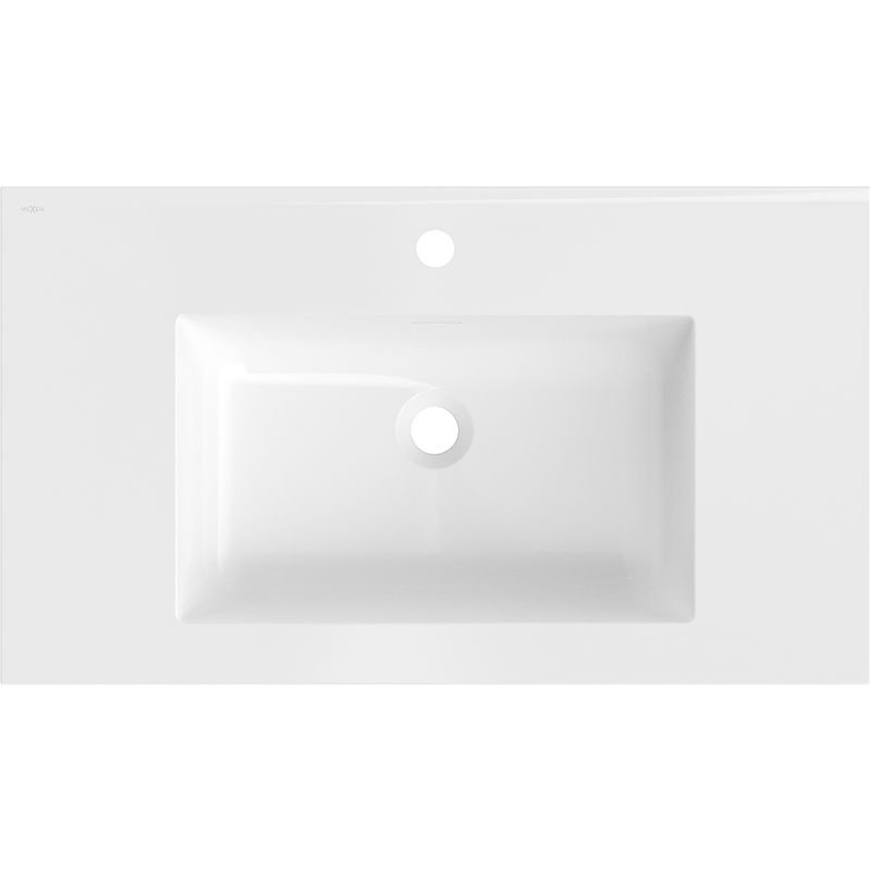 Mexen Otis umyvadlo zapuštěné do desky 81 x 46,5 cm, bílý lesk - 25188000