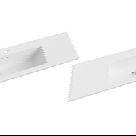 Mexen Otis umyvadlo zapuštěné v desce 91 x 46,5 cm, bílá mat - 25189001