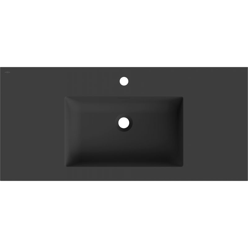 Mexen Otis umyvadlo zapuštěné do desky 101 x 46,5 cm, černý mat - 25181071