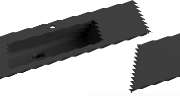 Mexen Otis umyvadlo zapuštěné do desky 101 x 46,5 cm, černý mat - 25181071