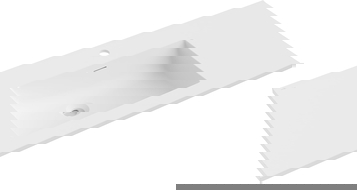 Mexen Otis umyvadlo zapuštěné do desky 101 x 46,5 cm, bílá mat - 25181001