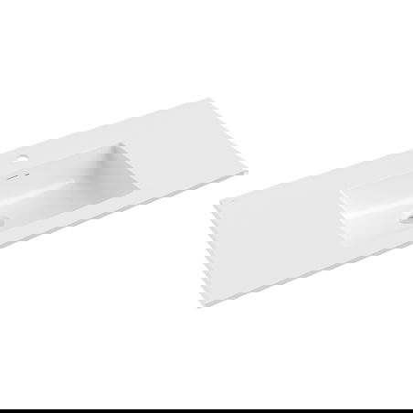 Mexen Otis umyvadlo zapuštěné do desky 101 x 46,5 cm, bílý lesk - 25181000