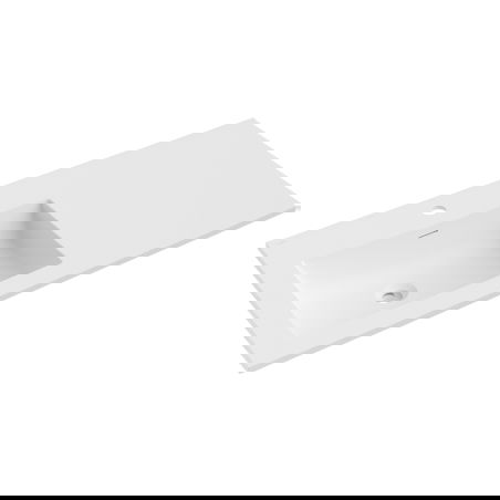 Mexen Otis umyvadlo zapuštěné do desky vlevo 101 x 46,5 cm, bílá mat - 25181001L