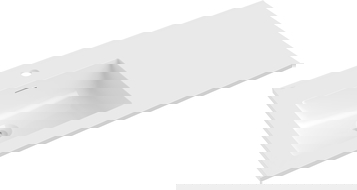 Mexen Otis umyvadlo zapuštěné do desky levé 101 x 46,5 cm, bílý lesk - 25181000L