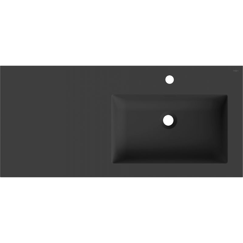Mexen Otis umyvadlo zapuštěné v desku pravé 101 x 46,5 cm, černá mat - 25181071P