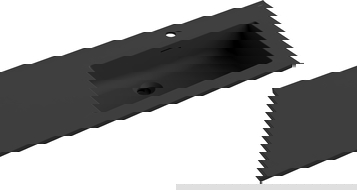 Mexen Otis umyvadlo zapuštěné v desku pravé 101 x 46,5 cm, černá mat - 25181071P