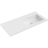 Mexen Otis umyvadlo zapuštěné v desce pravé 101 x 46,5 cm, bílá matná - 25181001P
