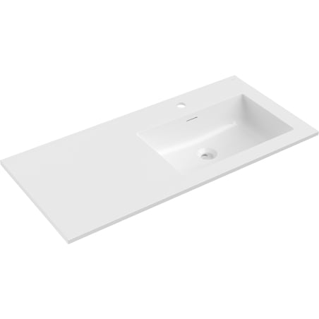 Mexen Otis umyvadlo zabudované v desce pravé 101 x 46,5 cm, bílá lesk - 25181000P