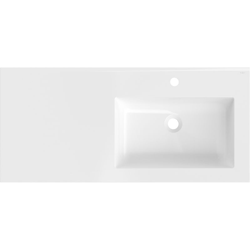 Mexen Otis umyvadlo zabudované v desce pravé 101 x 46,5 cm, bílá lesk - 25181000P