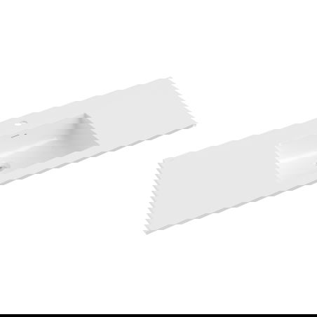 Mexen Otis umyvadlo zapuštěné do desky 121 x 46,5 cm, bílý lesk - 25181200