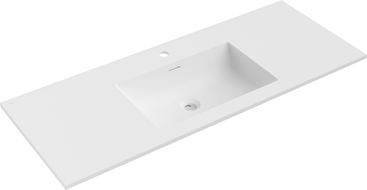 Mexen Otis umyvadlo zapuštěné do desky 121 x 46,5 cm, bílá mat - 25181201