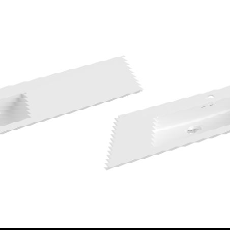 Mexen Otis umyvadlo zapuštěné do desky levé 121 x 46,5 cm, bílý lesk - 25181200L