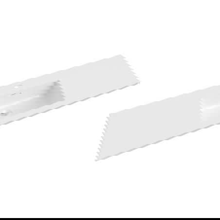 Mexen Otis umyvadlo zapuštěné do desky 141 x 46,5 cm, bílý lesk - 25181400