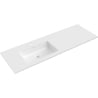 Mexen Otis umyvadlo zapuštěné do desky vlevo 141 x 46,5 cm, bílý lesk - 25181400L
