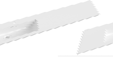 Mexen Otis umyvadlo zapuštěné do desky vlevo 141 x 46,5 cm, bílý lesk - 25181400L