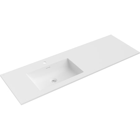 Mexen Otis umyvadlo zapuštěné do desky levé 141 x 46,5 cm, bílá matná - 25181401L