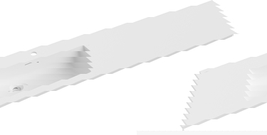 Mexen Otis umyvadlo zapuštěné do desky levé 141 x 46,5 cm, bílá matná - 25181401L