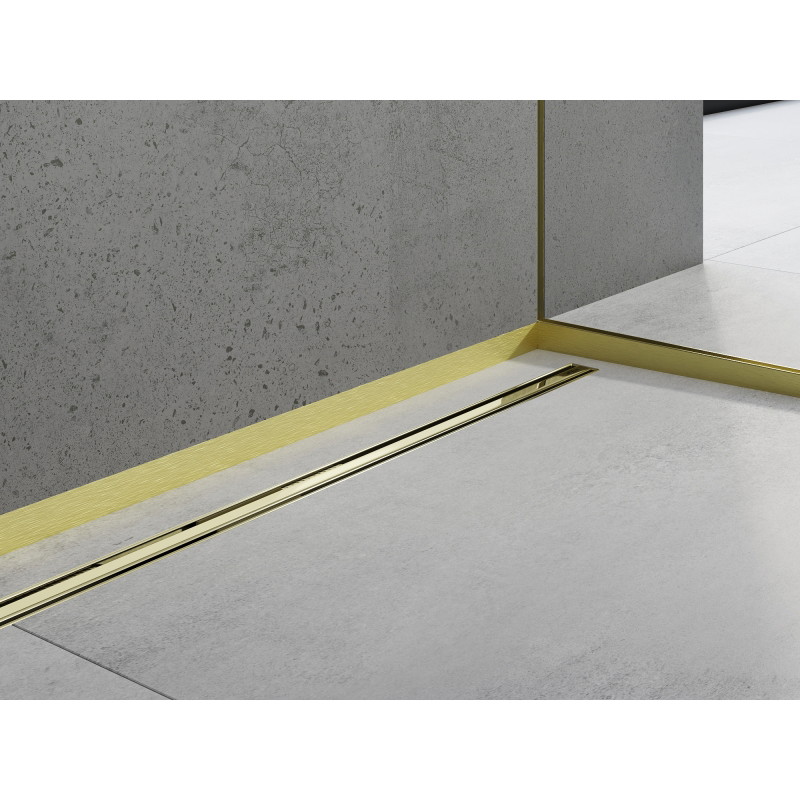 Mexen Line-B čelní sprchový lišta 130 cm, zlatá kartáčovaná - 185503130U