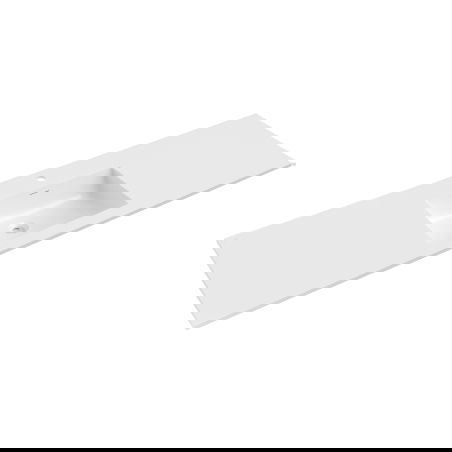 Mexen Otis umyvadlo zapuštěné do desky 161 x 46,5 cm, bílý lesk - 25181600