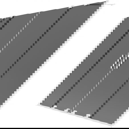 Mexen Velar Duo vanová zábrana, 2křídlová, posuvná, 200 x 150 cm, grafit, bílá - 896-200-000-42-20