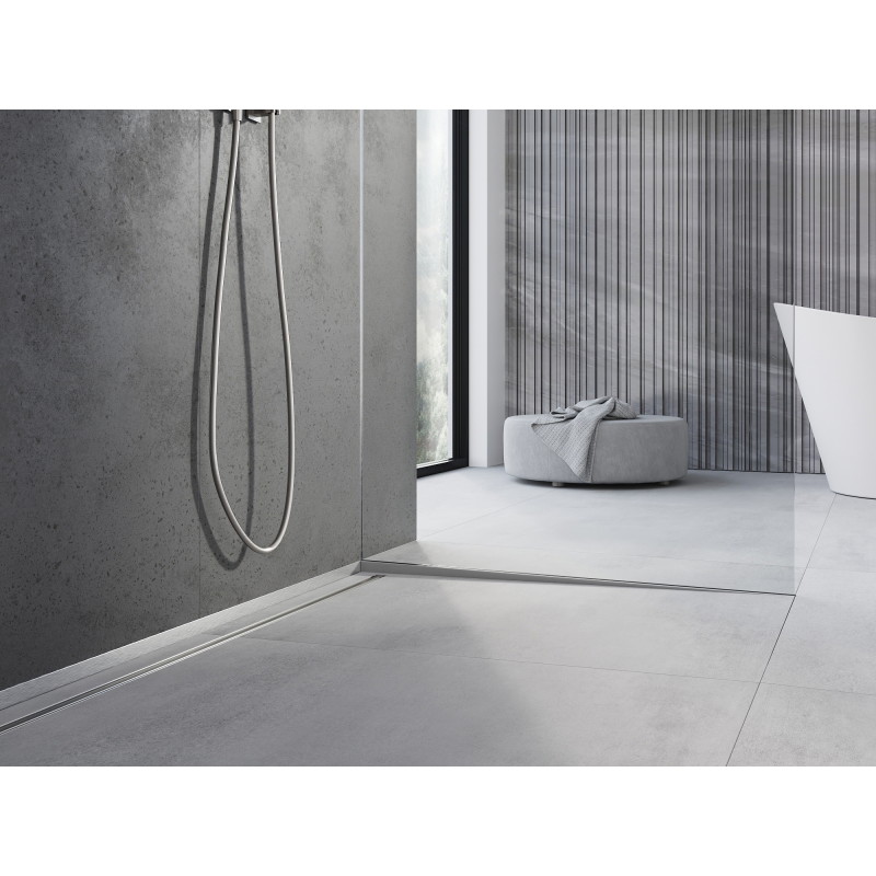 Mexen Line-B odtoková lišta na sklo 120 cm pravá, inox - 181004120R