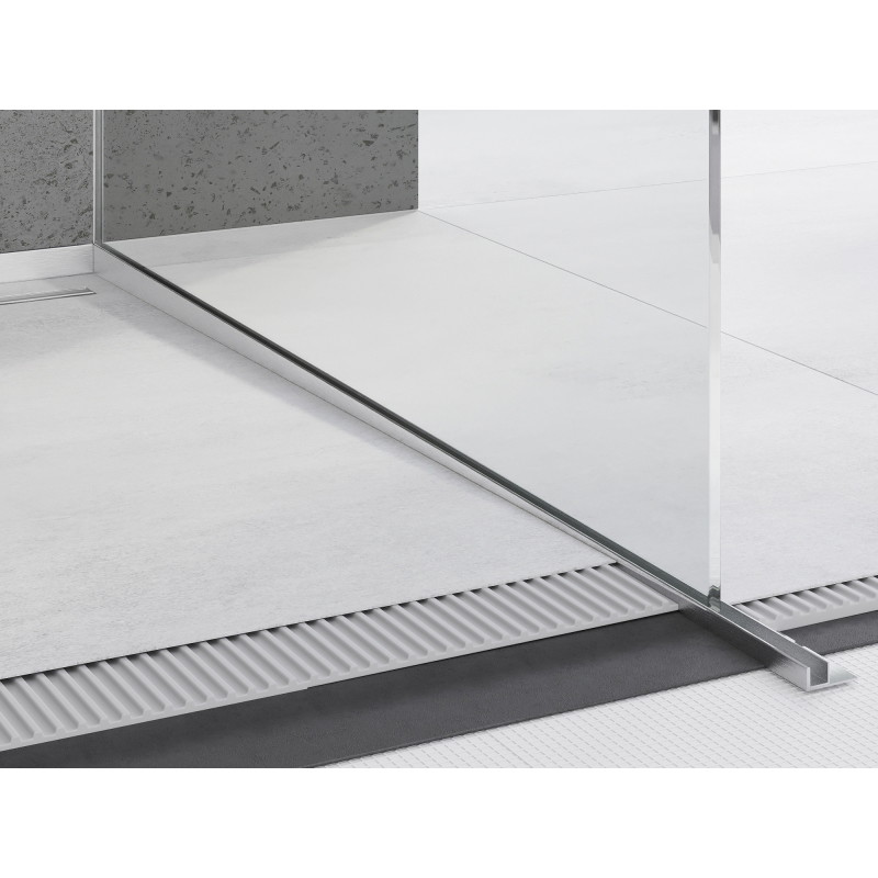 Mexen Line-B odtoková lišta na sklo 120 cm pravá, inox - 181004120R