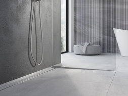 Mexen Line-B pravoúhlá lišta na sklo 180 cm pravá, inox - 181004180R