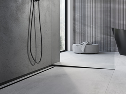 Mexen Line-B skloněná lišta ke sklu 180 cm pravá, černá - 187004180R