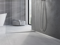 Mexen Line-B spádová lišta pro sklo 120 cm levá, inox - 181004120L