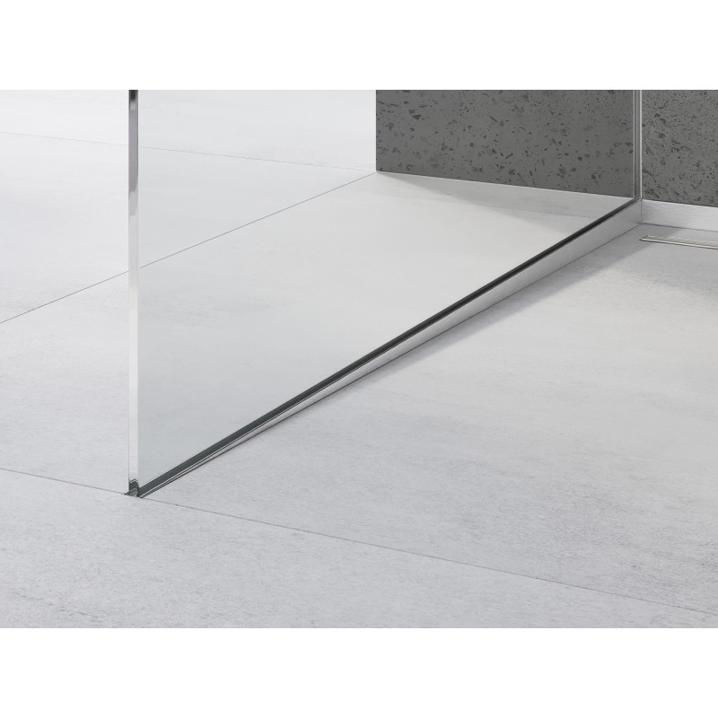 Mexen Line-B spádová lišta pro sklo 120 cm levá, inox - 181004120L