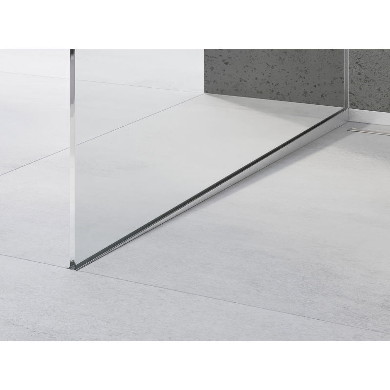 Mexen Line-B skloněná lišta pro sklo 180 cm levá, inox - 181004180L