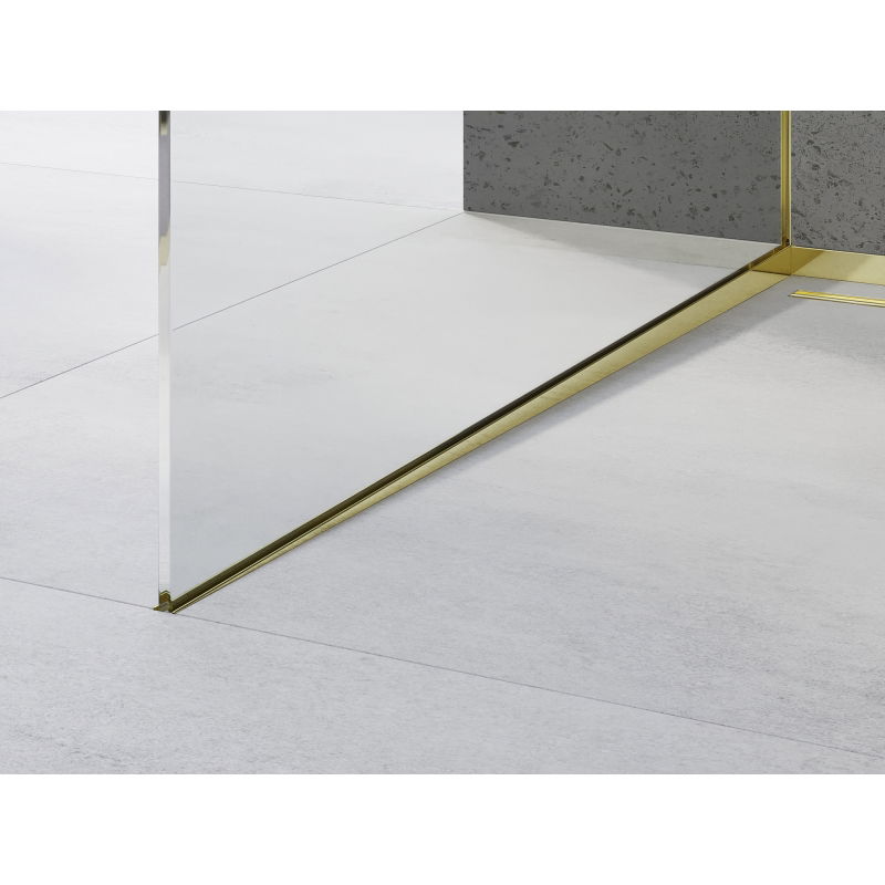 Mexen Line-B spádová lišta pro sklo 180 cm levá, zlatá - 185004180L