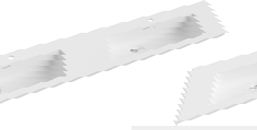 Mexen Otis umyvadlo zabudované na desku dvojité 141 x 46,5 cm, bílá mat - 25181401D